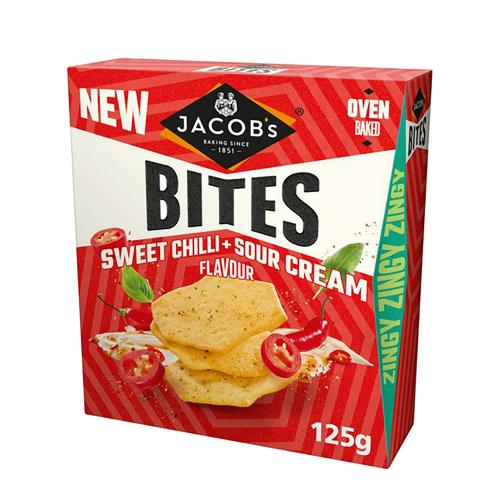 Jacob's Sweet Chilli & Sour Cream Flavour Bites 10x125g