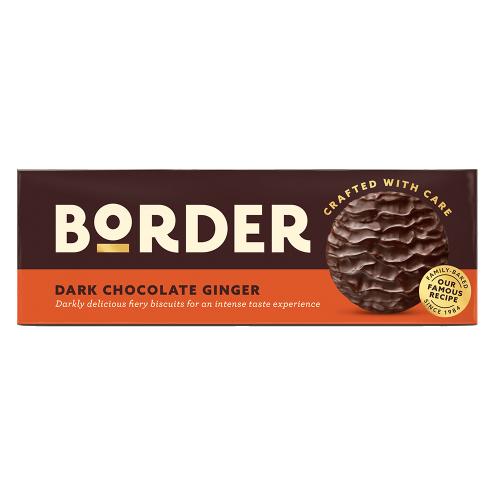 Border Dark Chocolate Ginger Biscuits 14x150g