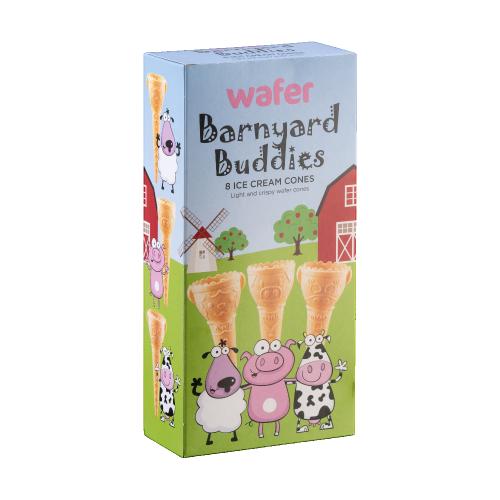 Wafer Barnyard Buddies Cones 12x8pack Take Home Pack