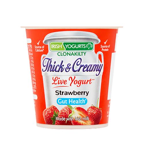 Clonakilty Strawberry Yoghurt 12x125g
