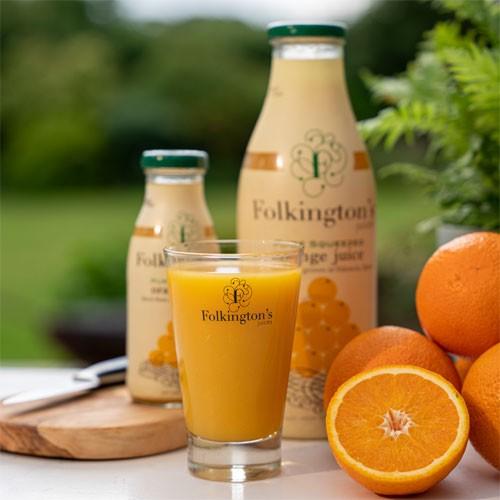 Folkingtons Orange Juice 12X250ML