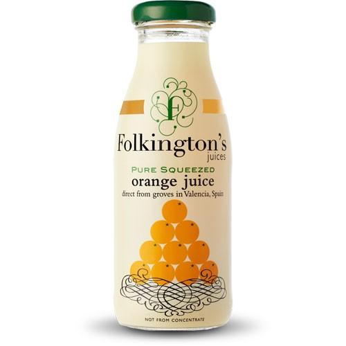 Folkingtons Orange Juice 12x250ml