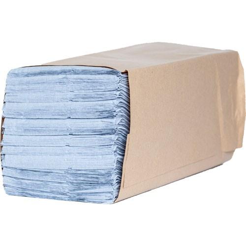 1Ply Blue C-Fold Hand Towels (1x12)