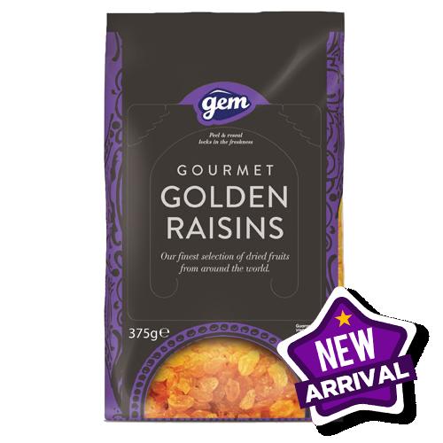 Gem Gourmet Golden Raisins 12x375g