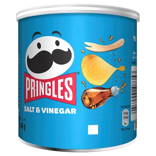 Pringles Salt & Vinegar 12 x 40g (Small Can)