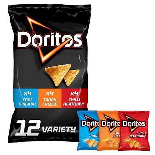 Doritos Variety Multipack Tortilla Chips Crisps 12 x 30g