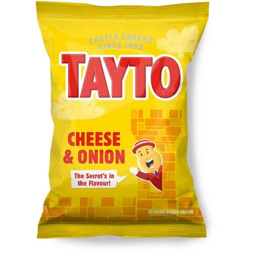 Tayto Cheese & Onion Crisps 48x32.5g