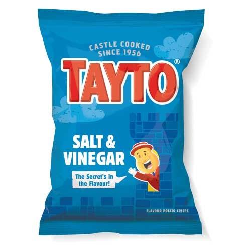 Tayto Salt & Vinegar Crisps 32x37.5g