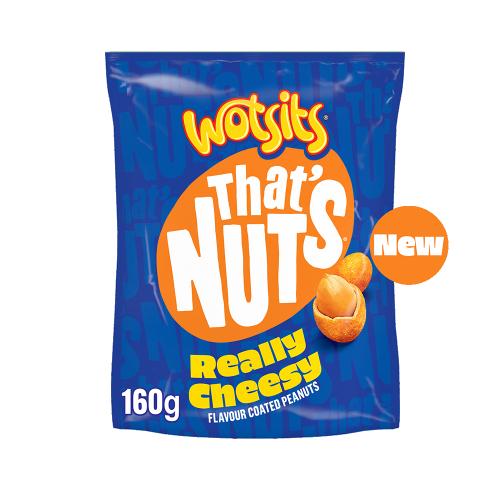 That’s Nuts Wotsits Really Cheesy Sharing Coated Peanuts 8x160g