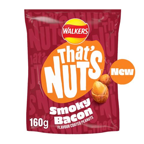 That’s Nuts Walkers Smoky Bacon Sharing Coated Peanuts 8x160g