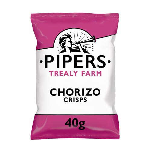 Pipers Trealy Farm Chorizo Crisps 40g x 24