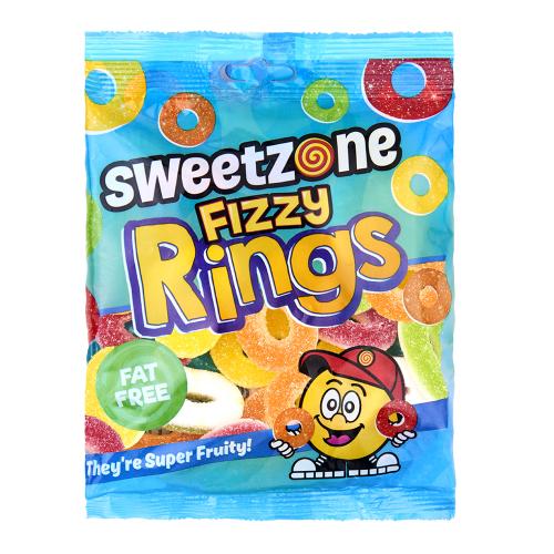 SweetZone Fizzy Rings 12 x 170g Bags