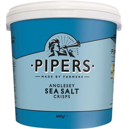 Pipers Sea Salt Crisp Tub 4x600g 