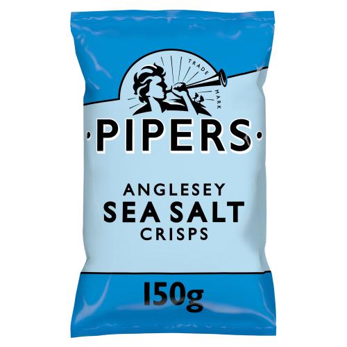 Pipers Anglesey Sea Salt Sharing Crisps 8 x 150g