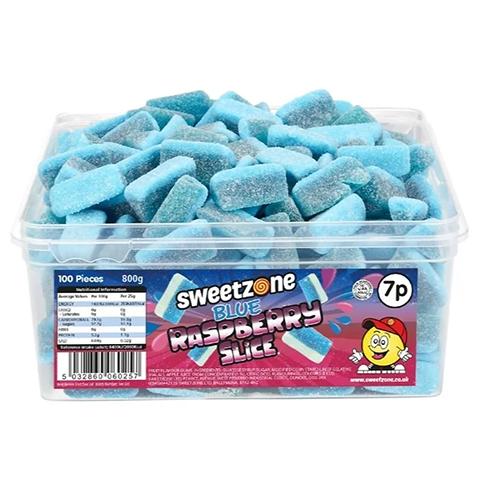 Blue Raspberry Slices 7p 1x6 Tubs