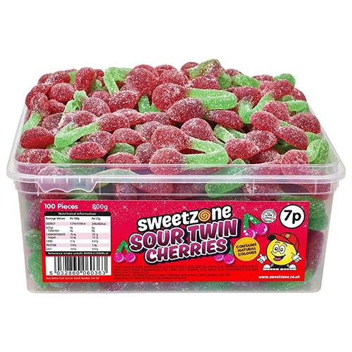 Sour Twin Cherries 7p 1x6 Tubs