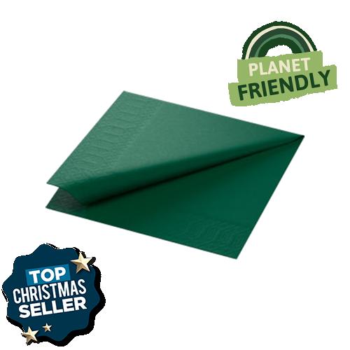 Green Napkins 2ply 33cm (1x1000)