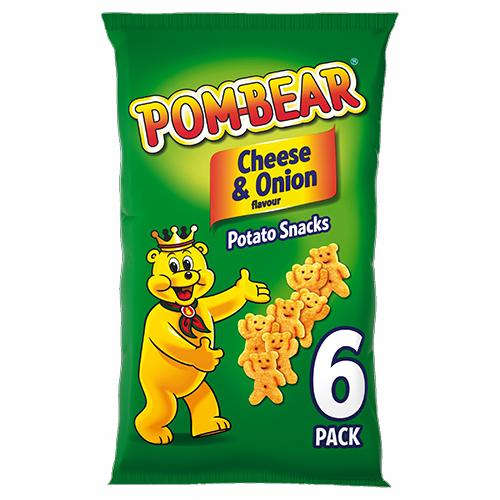 Pom Bear Cheese & Onion 12x6pack