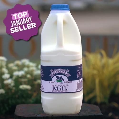 Grove Dairy Fresh Whole Milk 2ltr 6x2ltr