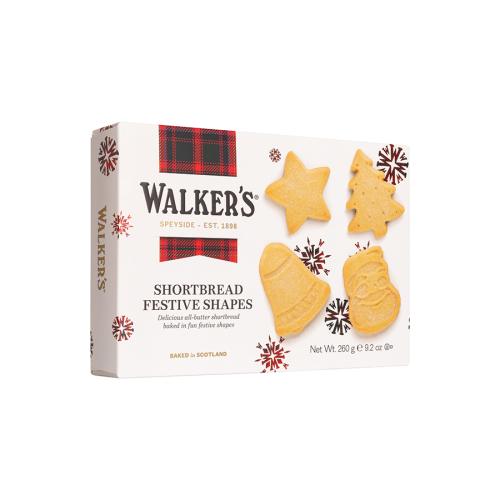 Walkers Shortbread Festive Shapes 12x260g