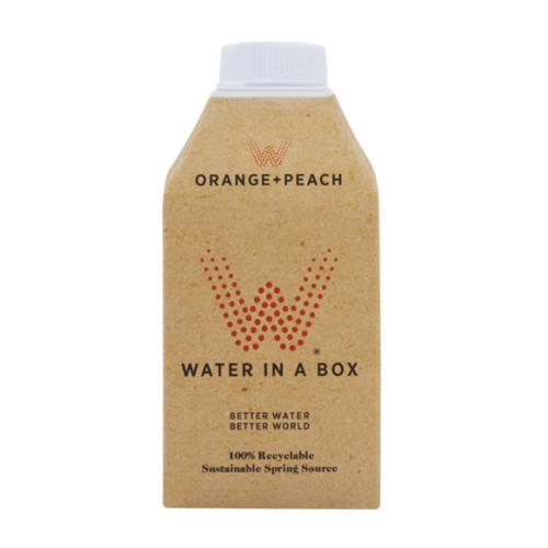 Water in a Box Orange & Peach Spring Water 12x500ml 