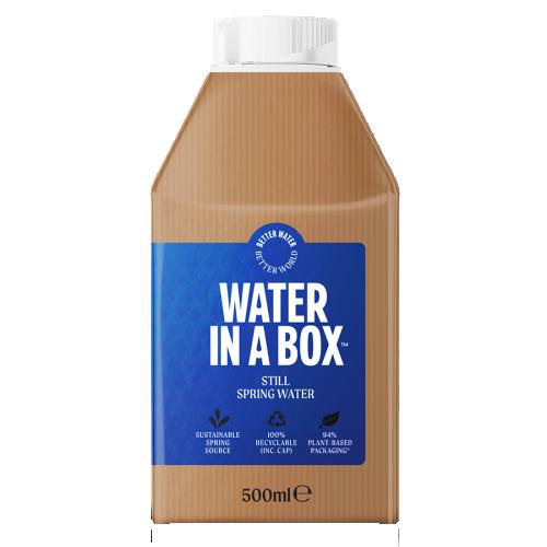 Water in a Box Natural Spring Water 12x500ml
