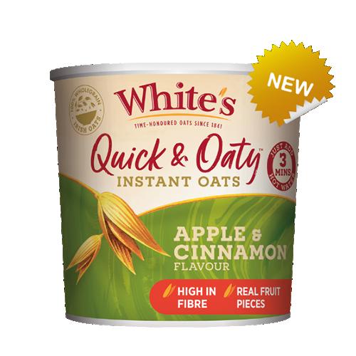 Whites Quick Oat Pots 8x55g (Apple & Cinnamon)