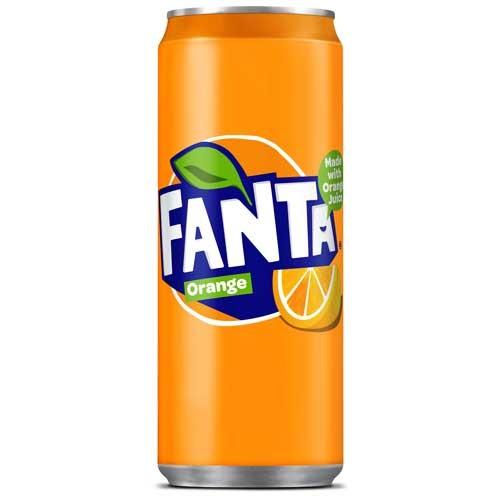 Fanta Orange Cans 24 X 330ml - Lynas Foodservice