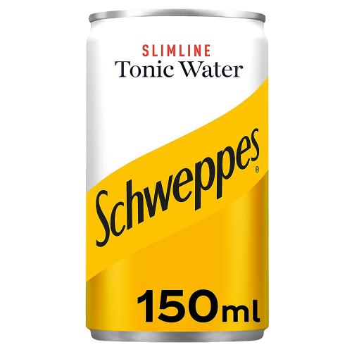 Schweppes Slimline Tonic Can 24x150ml