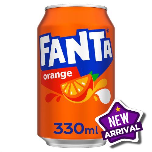 Fanta Orange Can 330ml 1x24