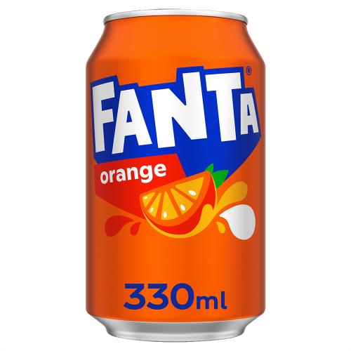 Fanta Orange Can 330ml 1x24