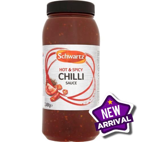 Schwartz Hot Chilli Sauce 4x2.48kg