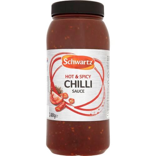 Schwartz Hot Chilli Sauce 4x2.48kg