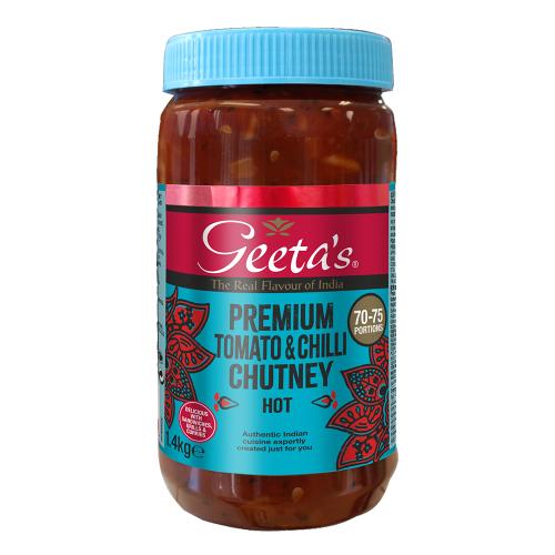 ​Geeta’s Tomato & Chilli Chutney 4x1.3kg (Geetas)