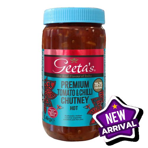 ​Geeta’s Tomato & Chilli Chutney 4x1.3kg (Geetas)