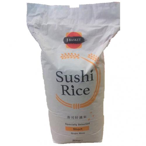 J-Basket Sushi Rice (Short Grain) 1x20kg