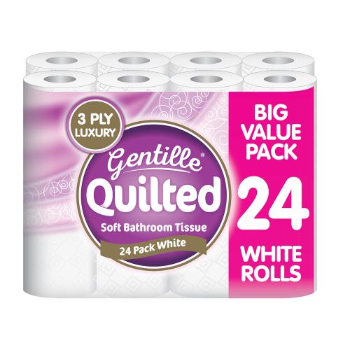 Gentille Quilted 3ply Toilet Tissue (2x24)