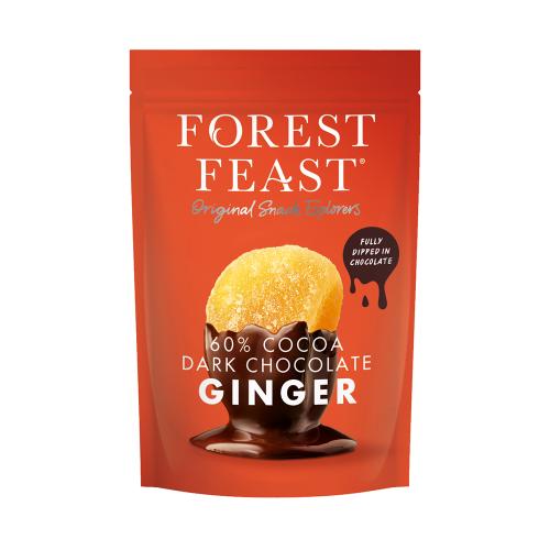 Forest Feast 60% Cocoa Dark Chocolate Ginger 6x130g