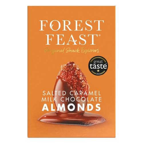 Forest Feast Salted Milk Chocolate Almonds 6x140g (Gift Cube)