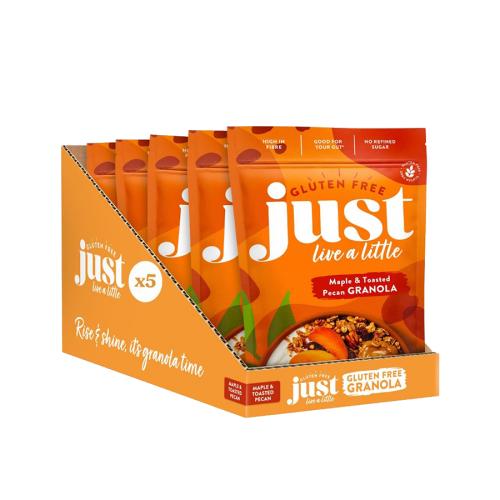 Just Live A Little Maple & Pecan Gluten Free Granola 5x360g