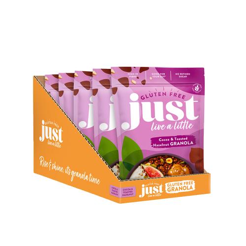 Just Live a Little Gluten Free Coconut & Cashew Granola 5x360g