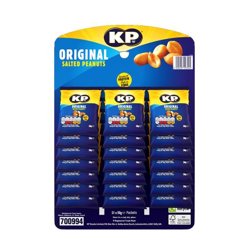 KP Salted Peanuts 21x50g