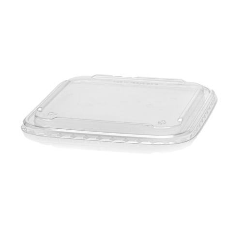 Clear PET Square Lid for Black Kraft 1320ml 1x300