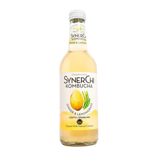Synerchi Ginger & Lemongrass Kombucha 12x330ml