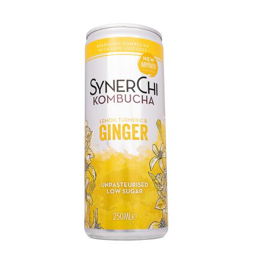 Synerchi Ginger & Lemon Kombucha 12x250ml Can