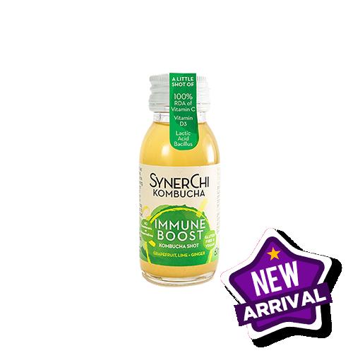Grapefruit, Lime and Ginger Immune Boost Kombucha Shot (10x60ml) Synerchi