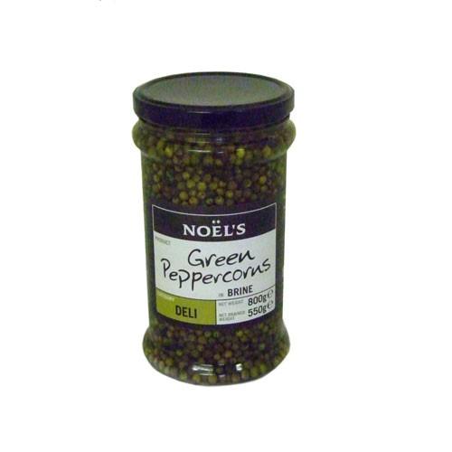 Noels Green Peppercorns In Brine 6x800g