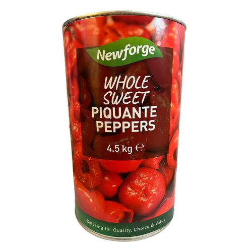 Newforge Whole Piquant Peppers 3x4.5kg