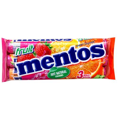 Mentos Fruit 38gx3pk