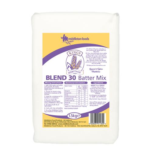 Middleton Foods Kings Heritage Blend 30 Batter Mix 6x1.5kg